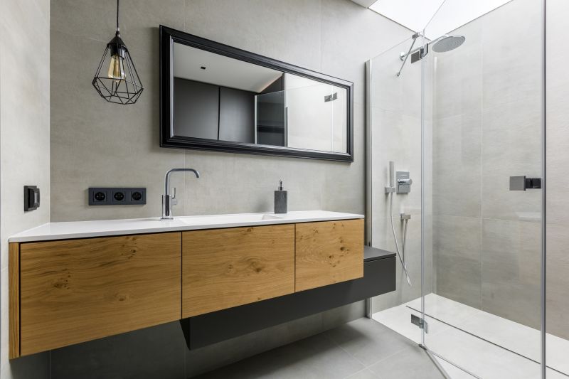 Bathroom with Floating Vanities